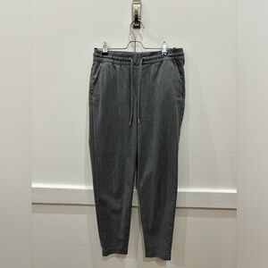 H&M drawstring pinstripe tapered pants